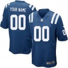 Men's Indianapolis Colts Customized Game Blue Jersey