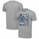 Men's Indianapolis Colts Gray Graphic Shield Logo T Shirt