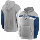 Men's Indianapolis Colts Gray Heathered Heritage Tri Blend Pullover Hoodie