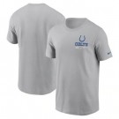 Men's Indianapolis Colts Gray Sideline Infograph Lockup Performance T Shirt