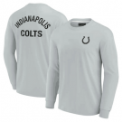 Men's Indianapolis Colts Gray Super Soft Long Sleeve T Shirt