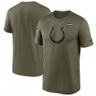 Men's Indianapolis Colts Olive 2021 Salute To Service Legend Performance T-Shirt