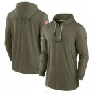 Men's Indianapolis Colts Olive 2022 Salute to Service Tonal Pullover Hoodie