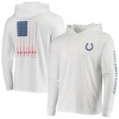 Men's Indianapolis Colts White Vineyard Vines Hoodie Long Sleeve T Shirt