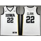 Men's Iowa Hawkeyes #22 Caitlin Clark White College Basketball Jersey