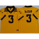 Men's Iowa Hawkeyes #3 Cooper DeJean Yellow College Football Jersey