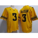 Men's Iowa Hawkeyes #3 Cooper DeJean Yellow FUSE College Football Jersey