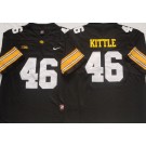 Men's Iowa Hawkeyes #46 George Kittle Black College Football Jersey