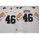 Men's Iowa Hawkeyes #46 George Kittle White College Football Jersey