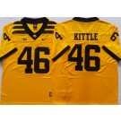 Men's Iowa Hawkeyes #46 George Kittle Yellow College Football Jersey
