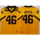 Men's Iowa Hawkeyes #46 George Kittle Yellow College Football Jersey