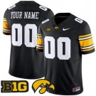 Men's Iowa Hawkeyes Custom Black FUSE College Football Jersey