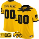 Men's Iowa Hawkeyes Custom Yellow Alternate FUSE College Football Jersey