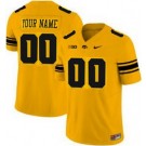 Men's Iowa Hawkeyes Custom Yellow FUSE College Football Jersey