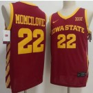 Men's Iowa State Cyclones #22 Milan Momcilovic Red College Basketball Jersey