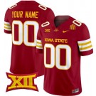 Men's Iowa State Cyclones Custom Limited Red FUSE College Football Jersey