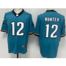 Men's Jacksonville Jaguars #12 Travis Hunter Limited Green Throwback Vapor Jersey