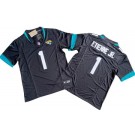 Men's Jacksonville Jaguars #1 Travis Etienne Jr Limited Black FUSE Vapor Jersey