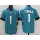 Men's Jacksonville Jaguars #1 Travis Etienne Jr Limited Green Vapor Untouchable Jersey