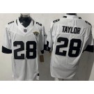 Men's Jacksonville Jaguars #28 Fred Taylor Limited White FUSE Vapor Jersey