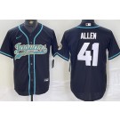 Men's Jacksonville Jaguars #41 Josh Allen Limited Black Fashion Baseball Jersey