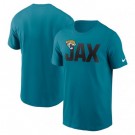 Men's Jacksonville Jaguars Aqua Local Essential T Shirt