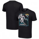 Men's Jacksonville Jaguars Black Graphic Shield Logo T Shirt
