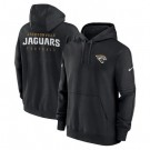 Men's Jacksonville Jaguars Black Sideline Club Fleece Pullover Hoodie