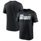 Men's Jacksonville Jaguars Black Sideline Impact Legend Performance T Shirt 522