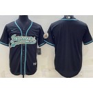 Men's Jacksonville Jaguars Blank Limited Black Baseball Jersey