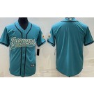 Men's Jacksonville Jaguars Blank Limited Green Baseball Jersey