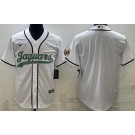 Men's Jacksonville Jaguars Blank Limited White Baseball Jersey