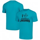 Men's Jacksonville Jaguars Blue The NFL ASL Collection by Love Sign Tri Blend T Shirt