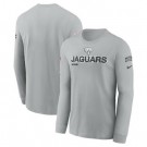 Men's Jacksonville Jaguars Gray 2024 Salute To Service Long Sleeve T Shirt