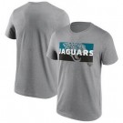 Men's Jacksonville Jaguars Gray Square Off Tri Blend T Shirt