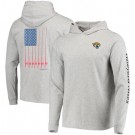 Men's Jacksonville Jaguars Gray Vineyard Vines Hoodie Long Sleeve T Shirt