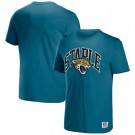 Men's Jacksonville Jaguars Green NFL x Staple Logo Lockup T Shirt