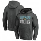 Men's Jacksonville Jaguars Heather Charcoal Stronger Together Printed Pullover Hoodie 0765