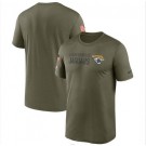 Men's Jacksonville Jaguars Olive 2022 Salute to Service Legend Team T Shirt