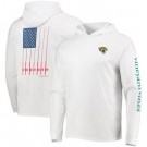 Men's Jacksonville Jaguars White Vineyard Vines Hoodie Long Sleeve T Shirt