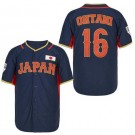 Men's Japan #16 Shohei Ohtani Navy Baseball Jersey