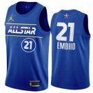 Men's Joel Embiid Blue 2021 All Star Hot Press Jersey
