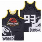 Men's Jurassic Park #93 Black Truck Basketball Jersey