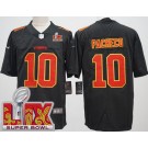 Men's Kansas City Chiefs #10 Isiah Pacheco Limited Black Fashion Super Bowl LIX Vapor Jersey