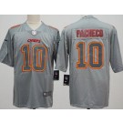 Men's Kansas City Chiefs #10 Isiah Pacheco Limited Gray Atmosphere Vapor Jersey