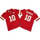 Men's Kansas City Chiefs #10 Isiah Pacheco Limited Red FUSE Vapor Jersey