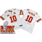 Men's Kansas City Chiefs #10 Isiah Pacheco Limited White Super Bowl LIX FUSE Vapor Jersey
