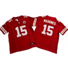 Men's Kansas City Chiefs #15 Patrick Mahomes Limited Red FUSE Vapor Jersey
