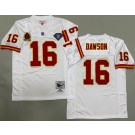 Men's Kansas City Chiefs #16 Len Dawson White 1969 Throwback Jersey