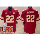 Men's Kansas City Chiefs #22 Trent McDuffie Limited Red Super Bowl LIX Vapor Jersey